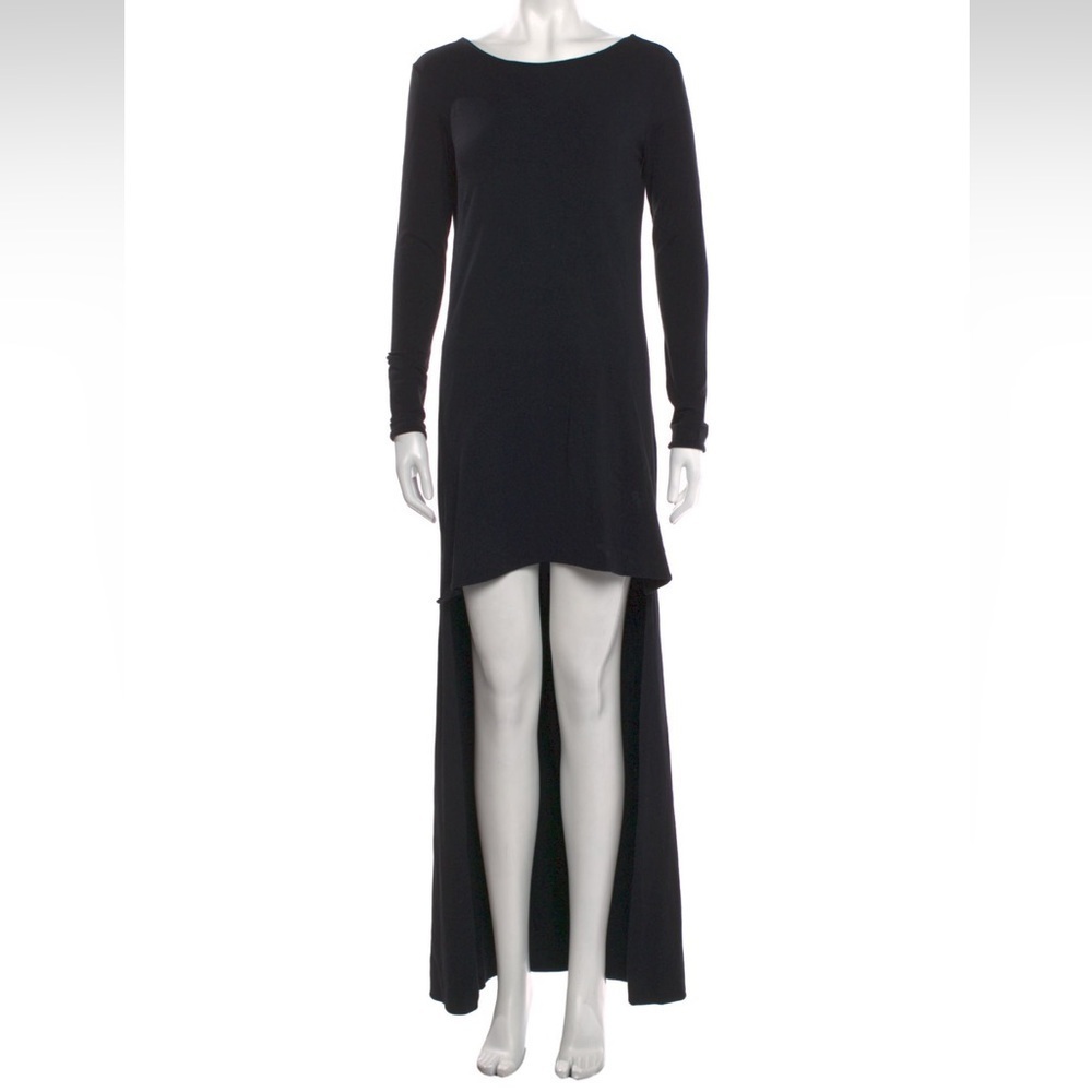 ALEXIS Black High Low Dress sz M